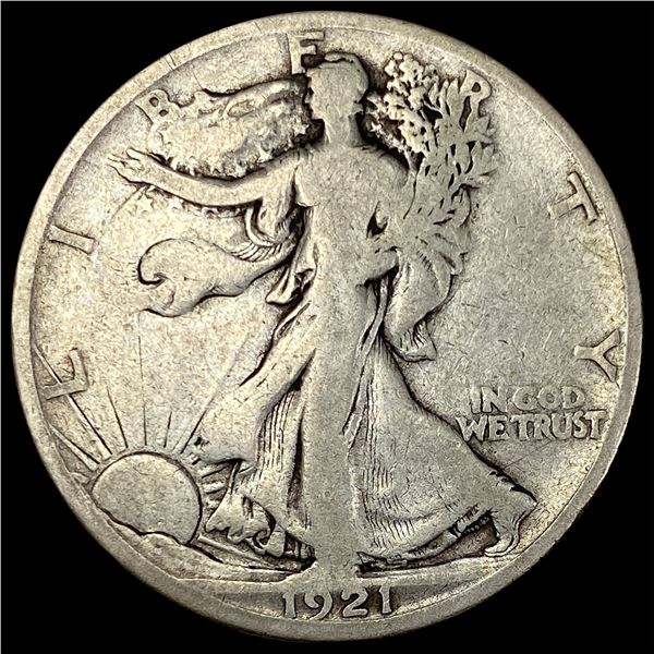 1921-S Silver Walking Liberty Half Dollar NICELY CIRCULATED