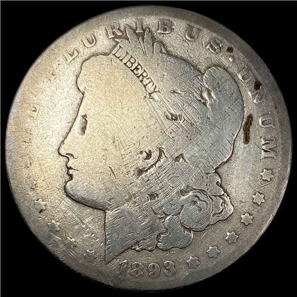 1893-CC Silver Morgan Dollar NICELY CIRCULATED