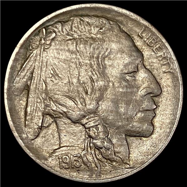 1913-D Buffalo Nickel Type 2 CHOICE AU