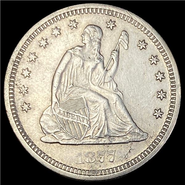 1877-S Silver Seated Liberty Quarter CLOSELY UNCIRCULATED