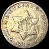 Image 1 : 1852 Silver Three-Cent Piece LIGHTLY CIRCULATED