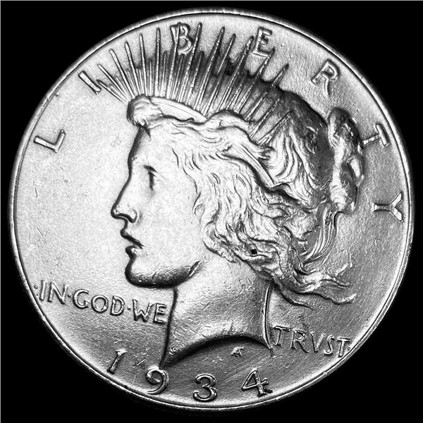 1934 Silver Peace Dollar CLOSELY UNCIRCULATED