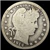 Image 1 : 1914-S Barber Silver Quarter NICELY CIRCULATED