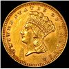 Image 1 : 1862 Gold $1 Indian Head Type 3 CLOSELY UNCIRCULATED