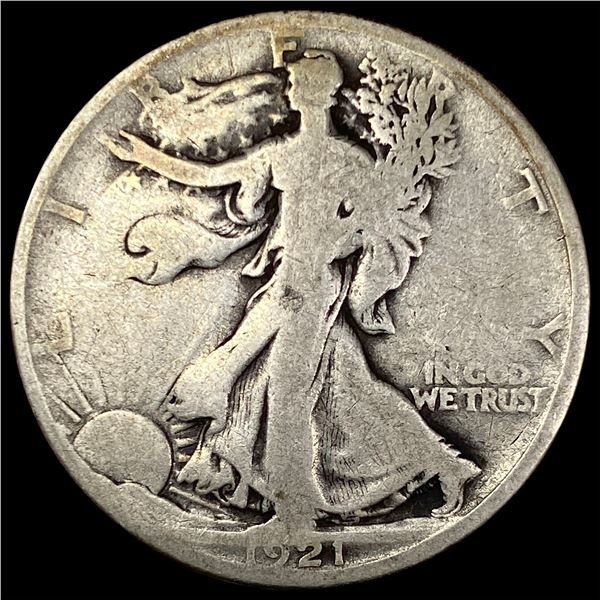 1921-D Silver Half Dollar NICELY CIRCULATED
