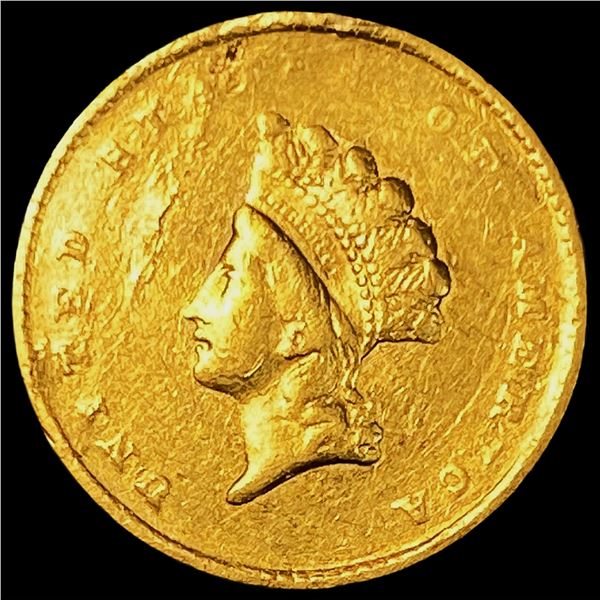 1855 Gold $1 Indian Princess Head Type 2 HIGH GRADE
