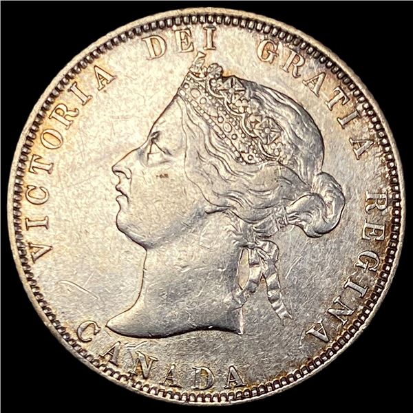 1872 Canada Silver 25 Cents CLOSELY UNCIRCULATED