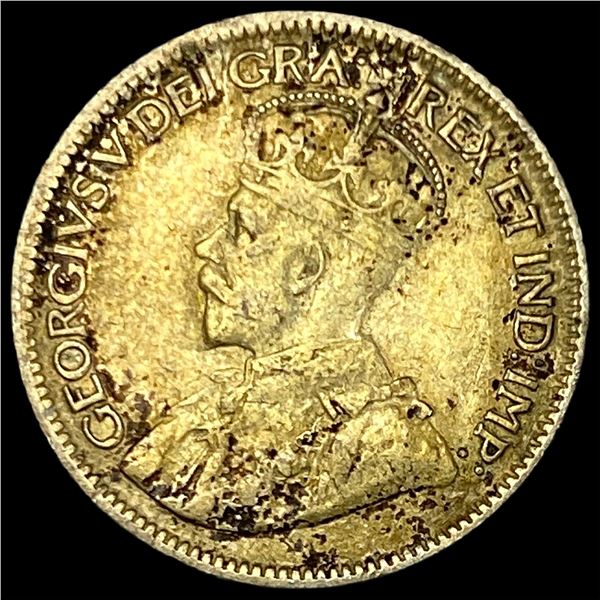 1921 Canada Silver 10 Cents NEARLY UNCIRCULATED