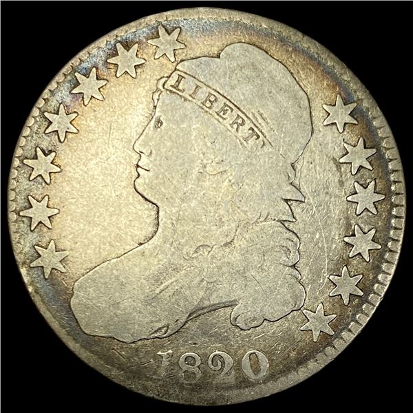 1820 Capped Bust Half Dollar NICELY CIRCULATED