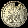 Image 1 : 1857 Seated Liberty Dime (holed) HIGH GRADE