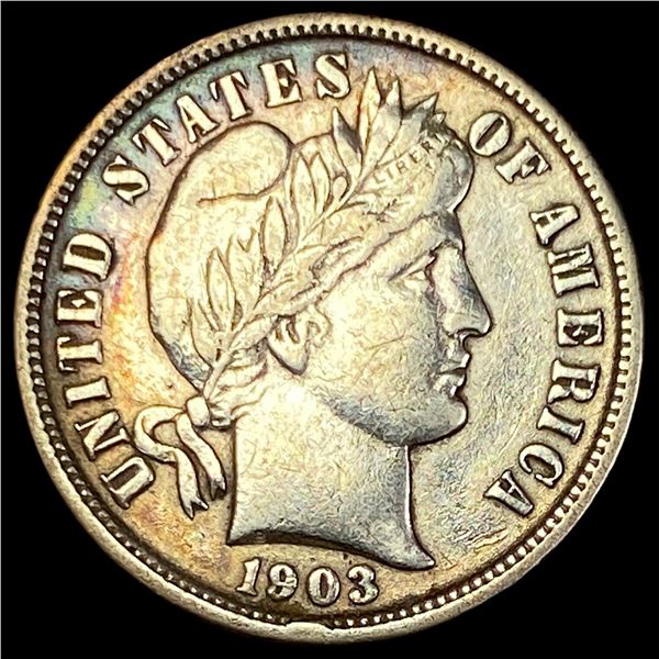 1903-O Silver Barber Dime ABOUT UNCIRCULATED