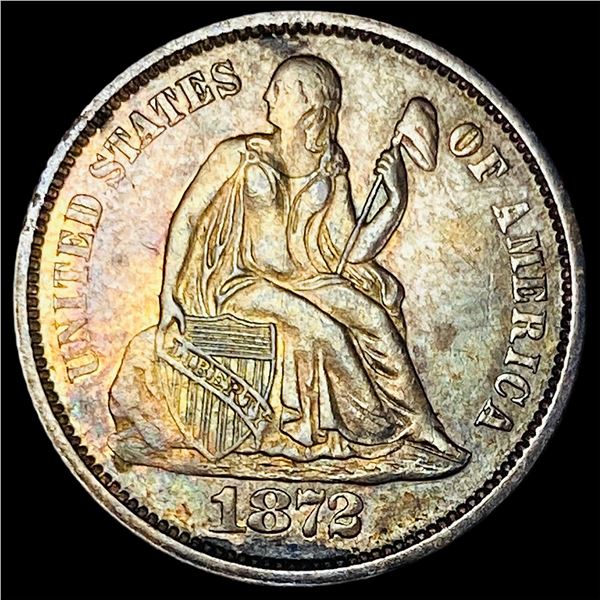 1872 Seated Liberty Dime CLOSELY UNCIRCULATED