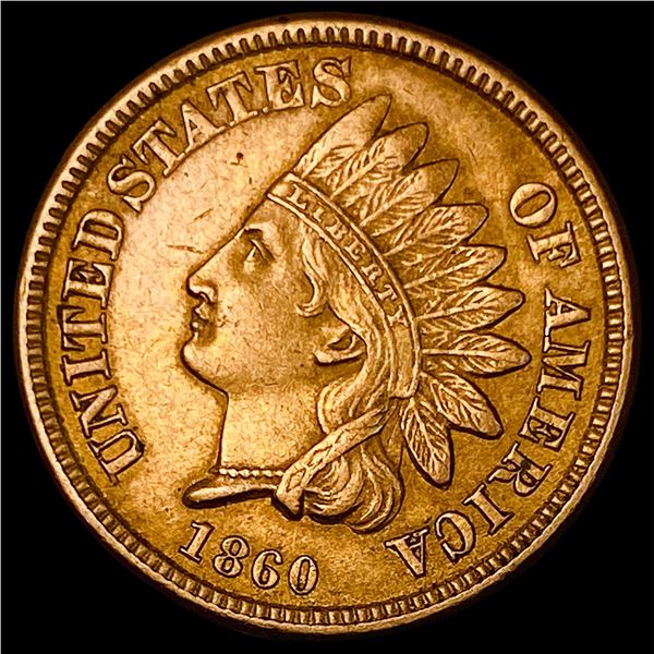 1860 Copper-Nickel Indian Head Cent CHOICE AU