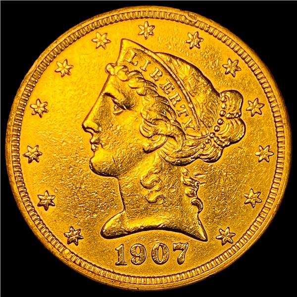 1907-D Gold $5 Half Eagle Liberty Head UNCIRCULATED