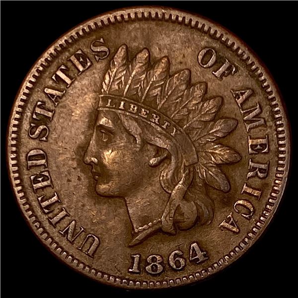 1864 Bronze Indian Head Cent NEARLY UNCIRCULATED
