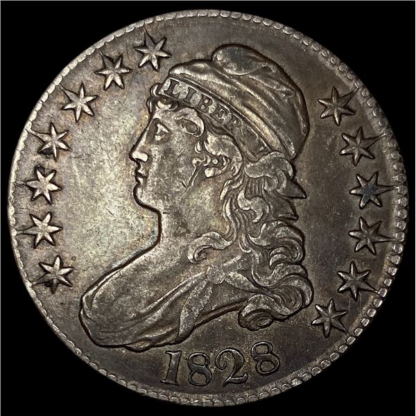 1828 Capped Bust Half Dollar NEARLY UNCIRCULATED