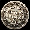 Image 2 : 1853-O Arrows Seated Liberty Half Dime NEARLY UNCIRCULATED