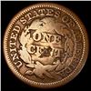Image 2 : 1847 Large Cent Devins & Bolton Counterstamp HIGH GRADE