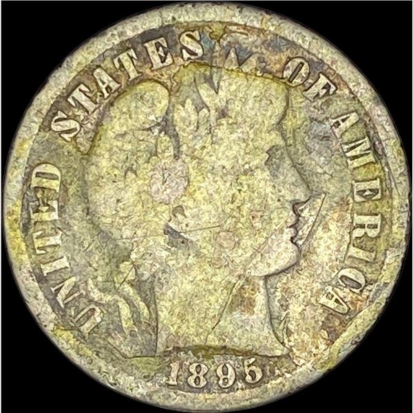 1895 Barber Dime NICELY CIRCULATED