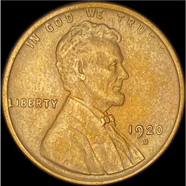 1920-D Lincoln Wheat Cent CLOSELY UNCIRCULATED