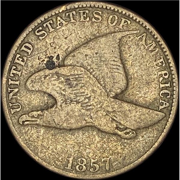 1857 Flying Eagle Cent ABOUT UNCIRCULATED
