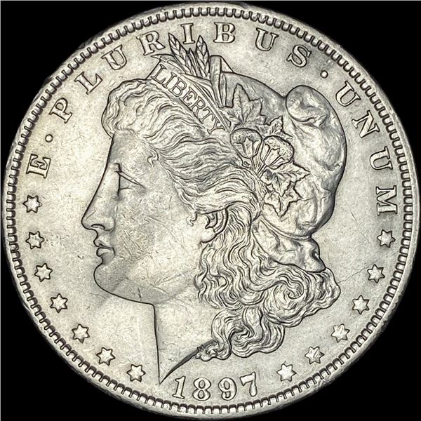 1897 Silver Morgan Dollar CLOSELY UNCIRCULATED