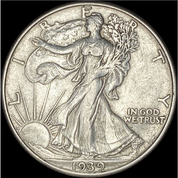 1939-D Silver Walking Liberty Half Dollar CLOSELY UNCIRCULATED