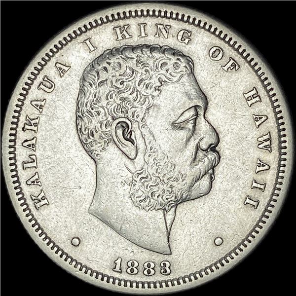 1883 Hawaii Silver 1/2 Dollar NEARLY UNCIRCULATED