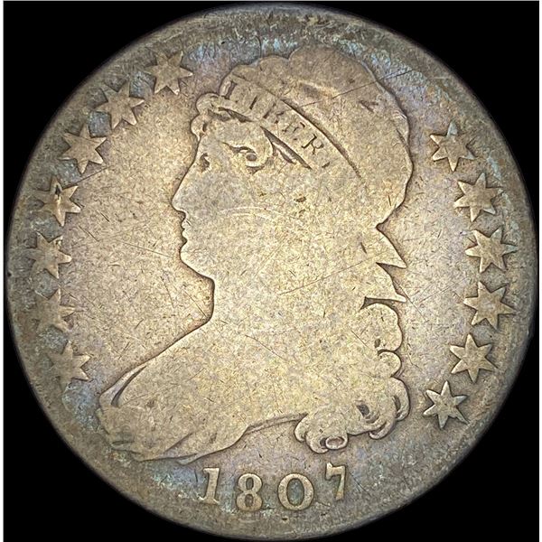 1807 Capped Bust Half Dollar NICELY CIRCULATED