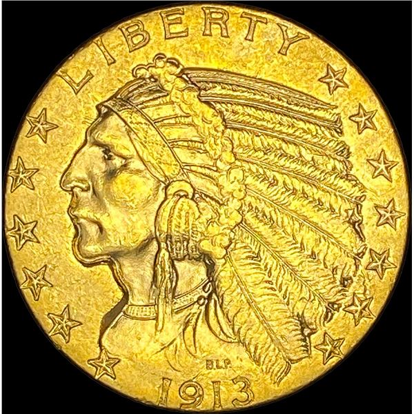 1913 Indian Head Half Eagle $5 Gold UNCIRCULATED
