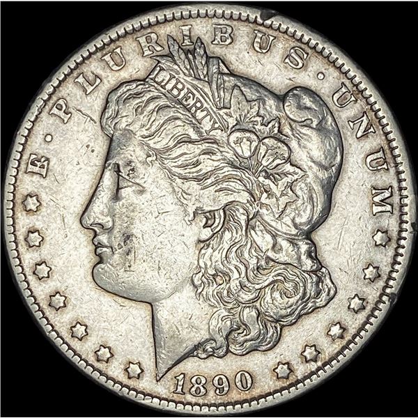 1890-CC Silver Morgan Dollar NEARLY UNCIRCULATED