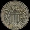 Image 1 : 1864 Bronze Two-Cent Piece CHOICE AU