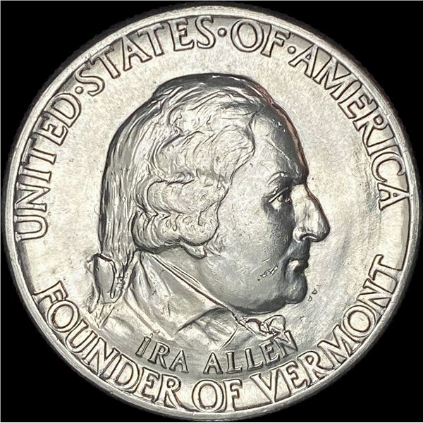 1927 Silver Battle of Bennington Half Dollar CHOICE BU