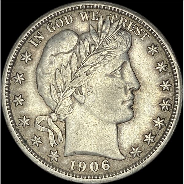 1906 Barber Half Dollar CLOSELY UNCIRCULATED