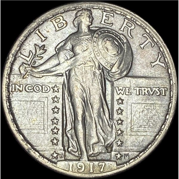 1917 Type 1 Standing Liberty Quarter CLOSELY UNCIRCULATED