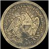 Image 2 : 1853 Arrows/Rays Seated Liberty Quarter LIGHTLY CIRCULATED