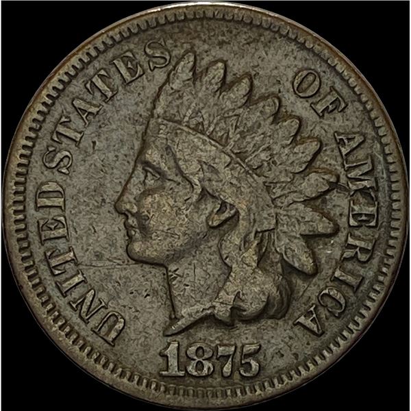 1875 Indian Head Cent LIGHTLY CIRCULATED