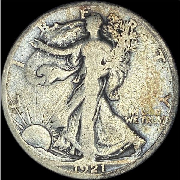 1921-S Silver Walking Liberty Half Dollar NICELY CIRCULATED