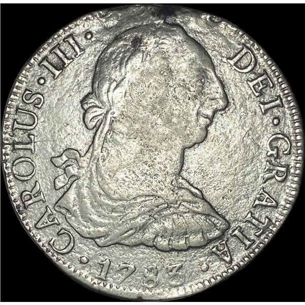 1787 Silver 8 Reales Mexico Mint (Mo). HIGH GRADE