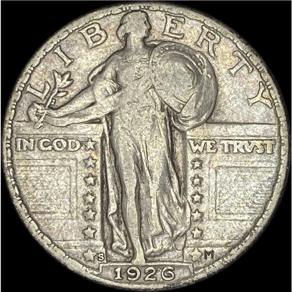 1926-S Silver Standing Liberty Quarter NEARLY UNCIRCULATED