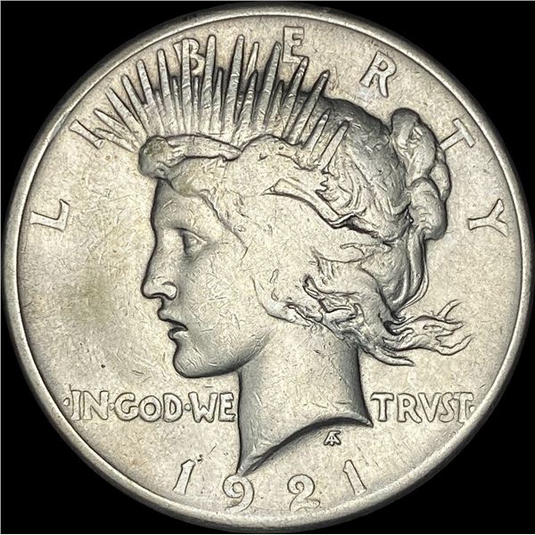 1921 Silver Peace Dollar NEARLY UNCIRCULATED