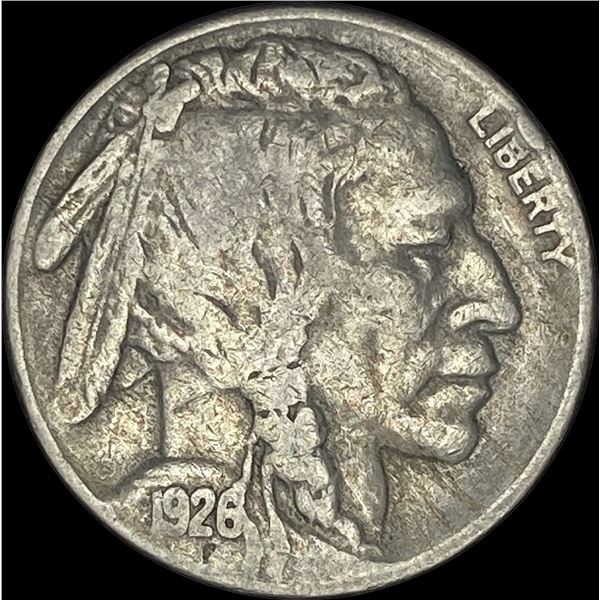 1926-S Nickel Five Cents (Buffalo Nickel) LIGHTLY CIRCULATED