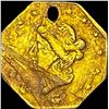 Image 1 : 1853 Octagonal Gold 1 Dollar California Gold Token HIGH GRADE