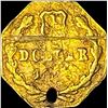 Image 2 : 1853 Octagonal Gold 1 Dollar California Gold Token HIGH GRADE