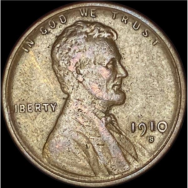 1910-S Lincoln Wheat Cent NEARLY UNCIRCULATED