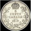 Image 2 : 1919 Canada Silver 5 Cents CLOSELY UNCIRCULATED