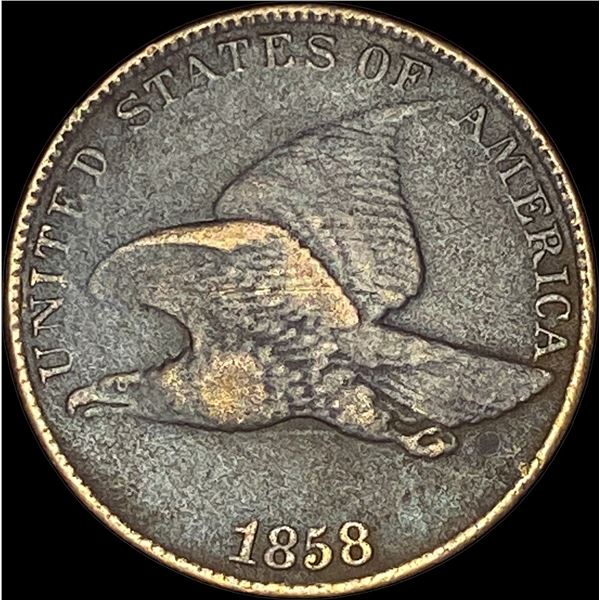 1858 Copper-Nickel Flying Eagle Cent LIGHTLY CIRCULATED