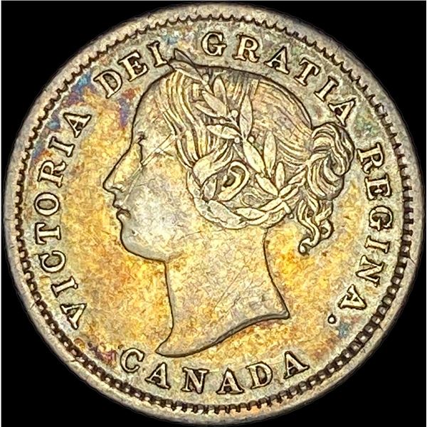 1871 Canada Silver 10 Cents CLOSELY UNCIRCULATED