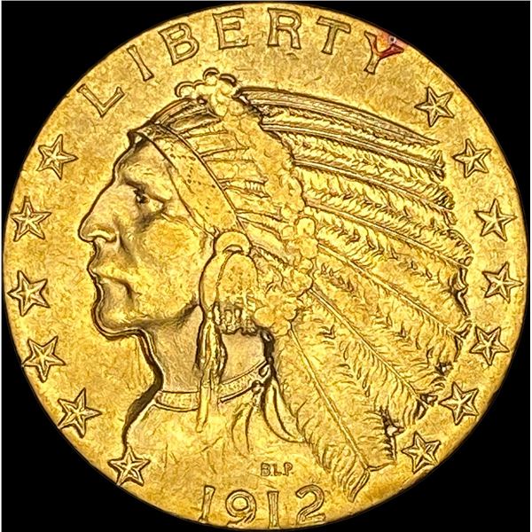 1912 Indian Head Half Eagle $5 Gold CLOSELY UNCIRCULATED
