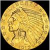 Image 1 : 1912 Indian Head Half Eagle $5 Gold CLOSELY UNCIRCULATED